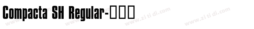 Compacta SH Regular字体转换